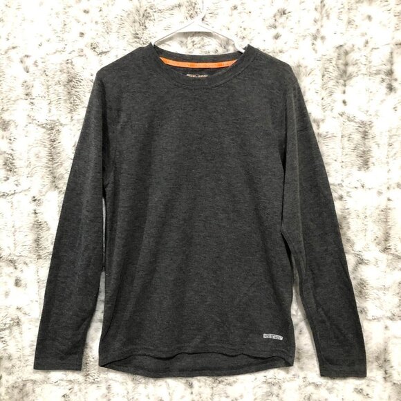Omni-Wool Base Layer Wool Blend Shirt Long Sleeve Crewneck Gray Mens Large - Picture 1 of 11